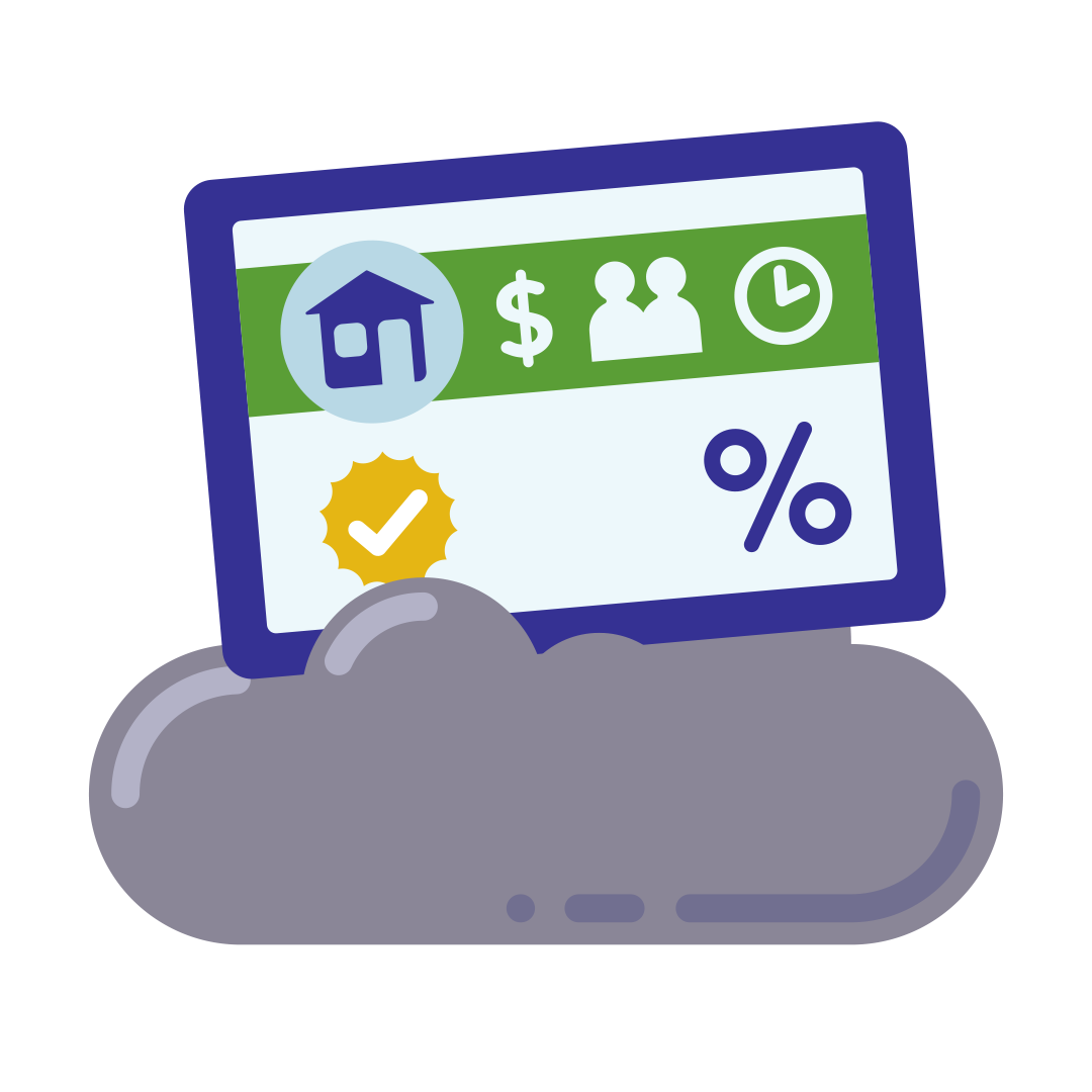 Illustration of product information managed in the cloud